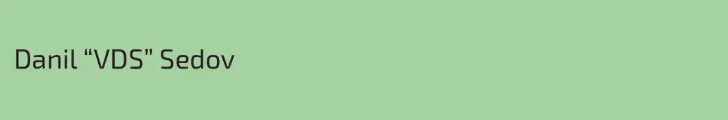 Danil “VDS” Sedov